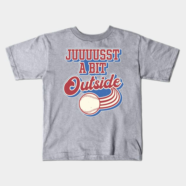 Harry Doyle 'Juuuust a Bit Outside' Baseball Fan Art Kids T-Shirt by darklordpug